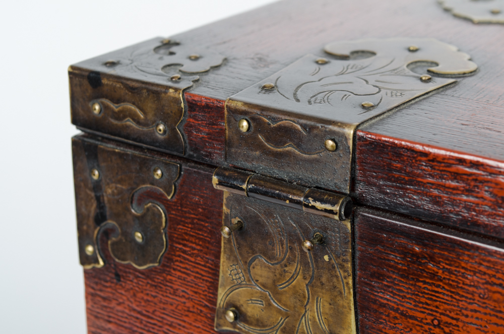 Vintage Wooden Jewelry Chest