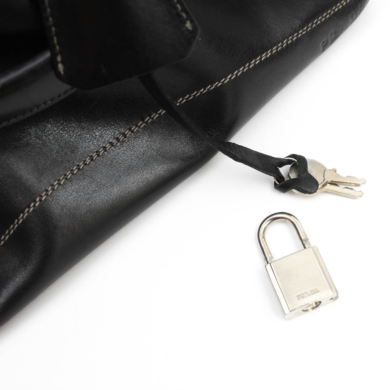 Prada Black Leather Handbag