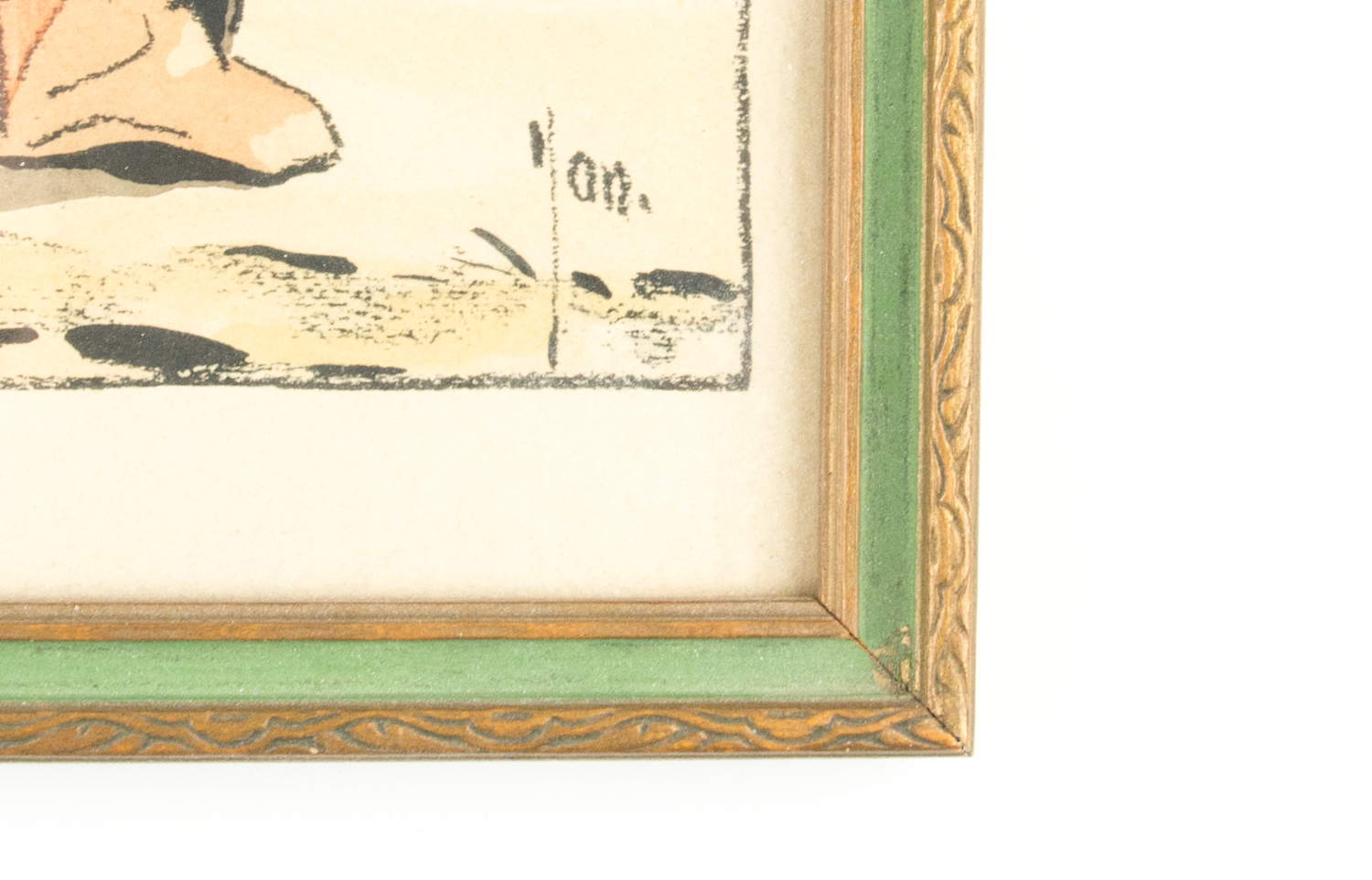 Vintage Print Depicting a Church