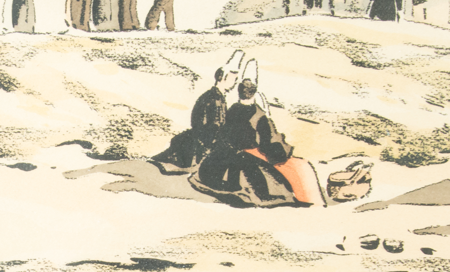 Vintage Print Depicting a Church