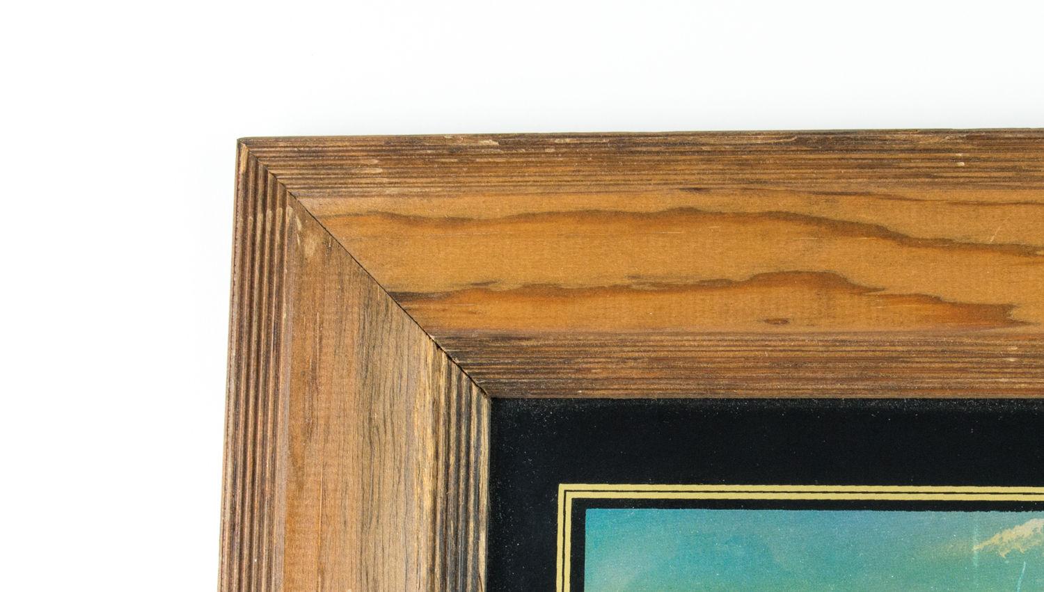 Framed Foil Art on  Board Depicting a Ship