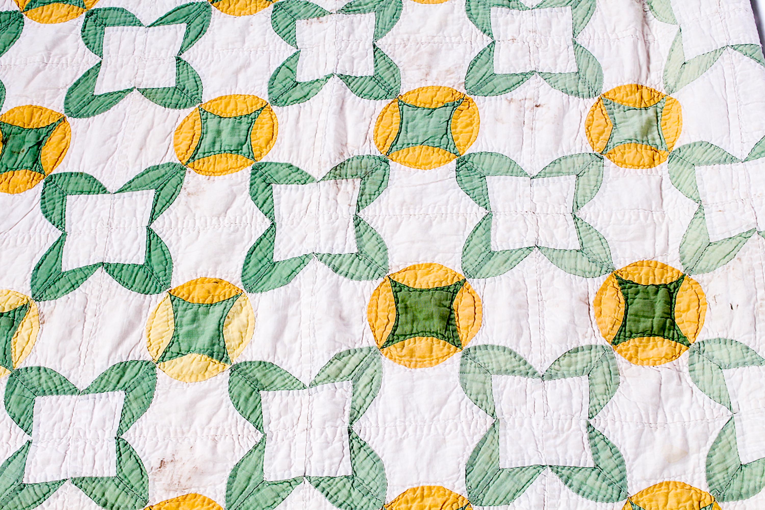 Yellow and Green Quilt