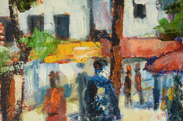 Nicole Sébille Oil on Canvas Painting "Montmatre"