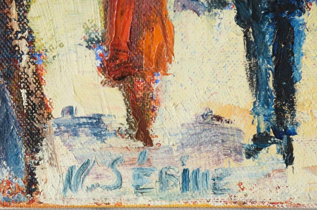 Nicole Sébille Oil on Canvas Painting "Montmatre"