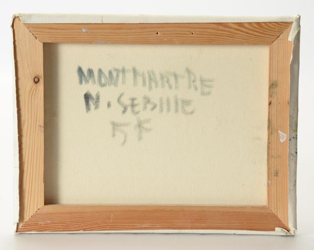 Nicole Sébille Oil on Canvas Painting "Montmatre"