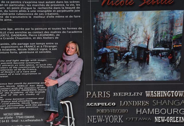 Nicole Sébille Oil on Canvas Painting "Montmatre"