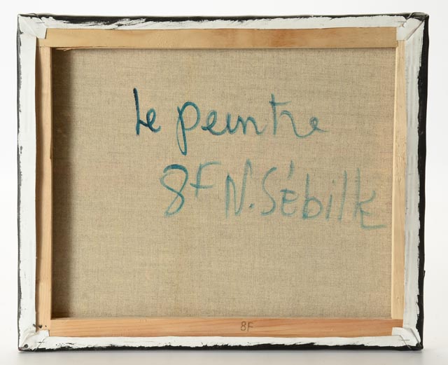 Nicole Sébille Oil on Canvas Painting "Le Peintre"