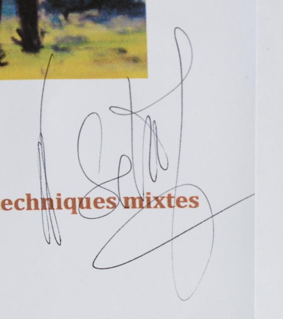 Nicole Sébille Oil on Canvas Painting "Le Peintre"