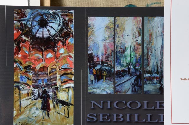 Nicole Sébille Oil on Canvas Painting "Le Peintre"