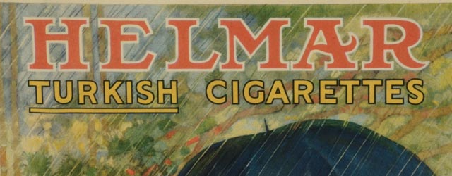 Pair of Framed Vintage Helmar Turkish Cigarette Ads