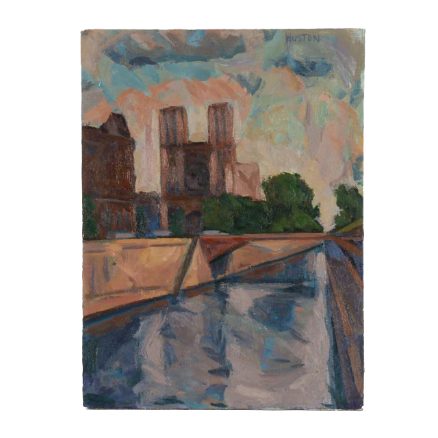 Roland Huston Original 1984 Acrylic on Canvas