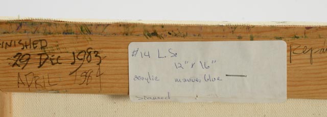 Roland Huston Original 1984 Acrylic on Canvas