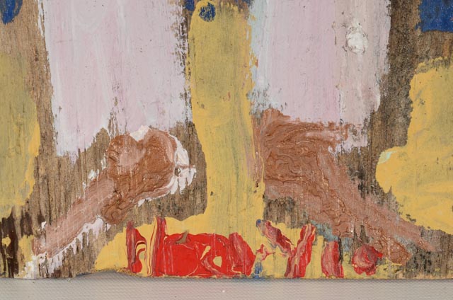 Mike Heavy Hefner Folk Painting on Wood