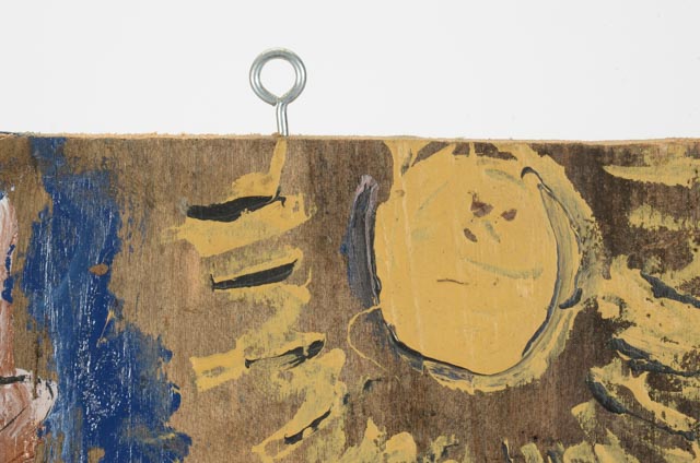 Mike Heavy Hefner Folk Painting on Wood