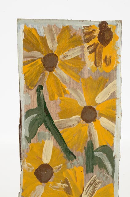 Mike Heavy Hefner Floral Folk Painting on Wood