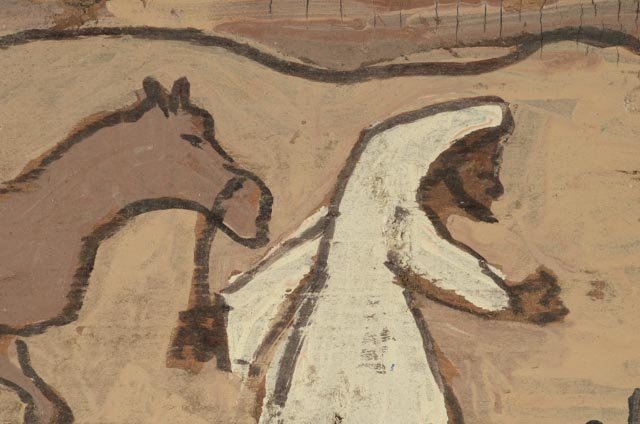 Mike Heavy Hefner Folk Painting on Wood