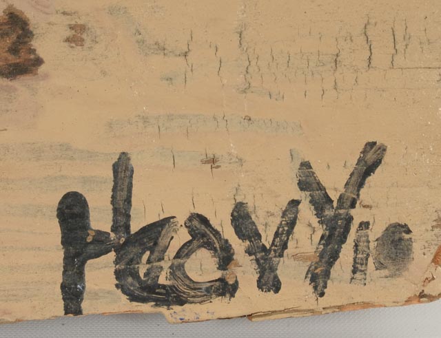 Mike Heavy Hefner Folk Painting on Wood