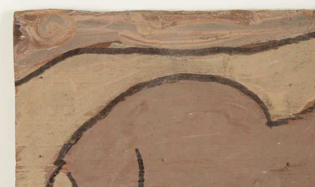 Mike Heavy Hefner Folk Painting on Wood