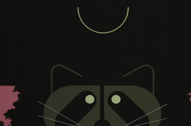 Charley Harper Signed Limited Edition Serigraph "Watermelon Moon"