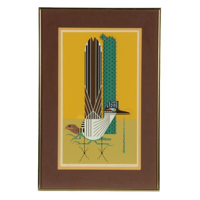 Charley Harper Signed Limited Edition Serigraph "Tall Tail"