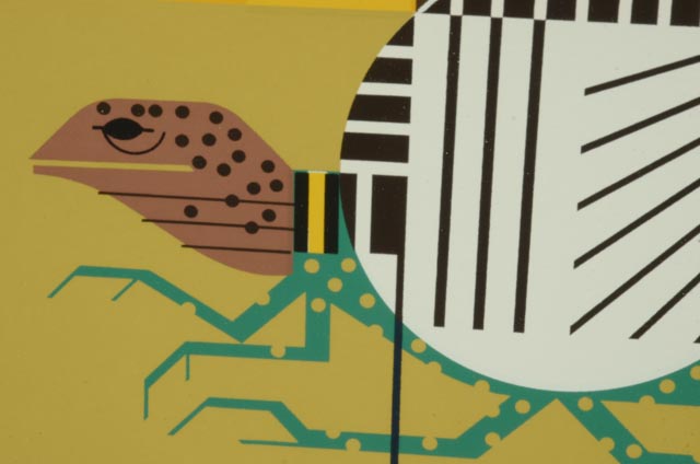 Charley Harper Signed Limited Edition Serigraph "Tall Tail"