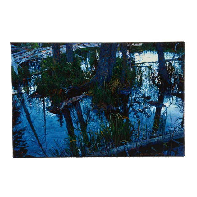 Greg Navratil Original Acrylic on Canvas "Beaver's Paradise"