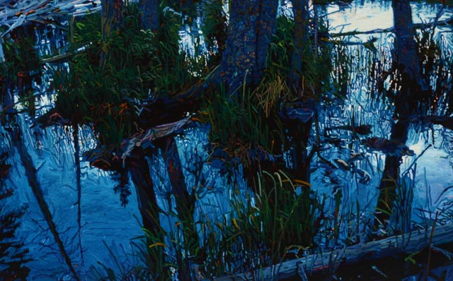 Greg Navratil Original Acrylic on Canvas "Beaver's Paradise"