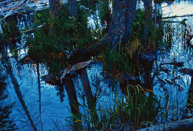 Greg Navratil Original Acrylic on Canvas "Beaver's Paradise"