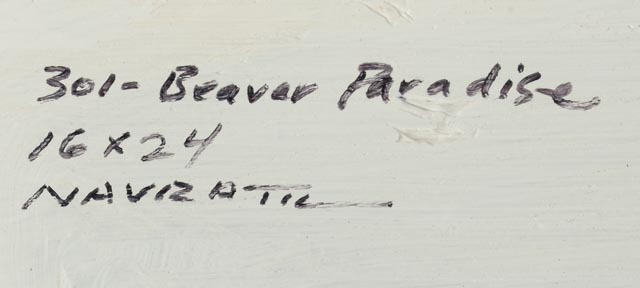 Greg Navratil Original Acrylic on Canvas "Beaver's Paradise"