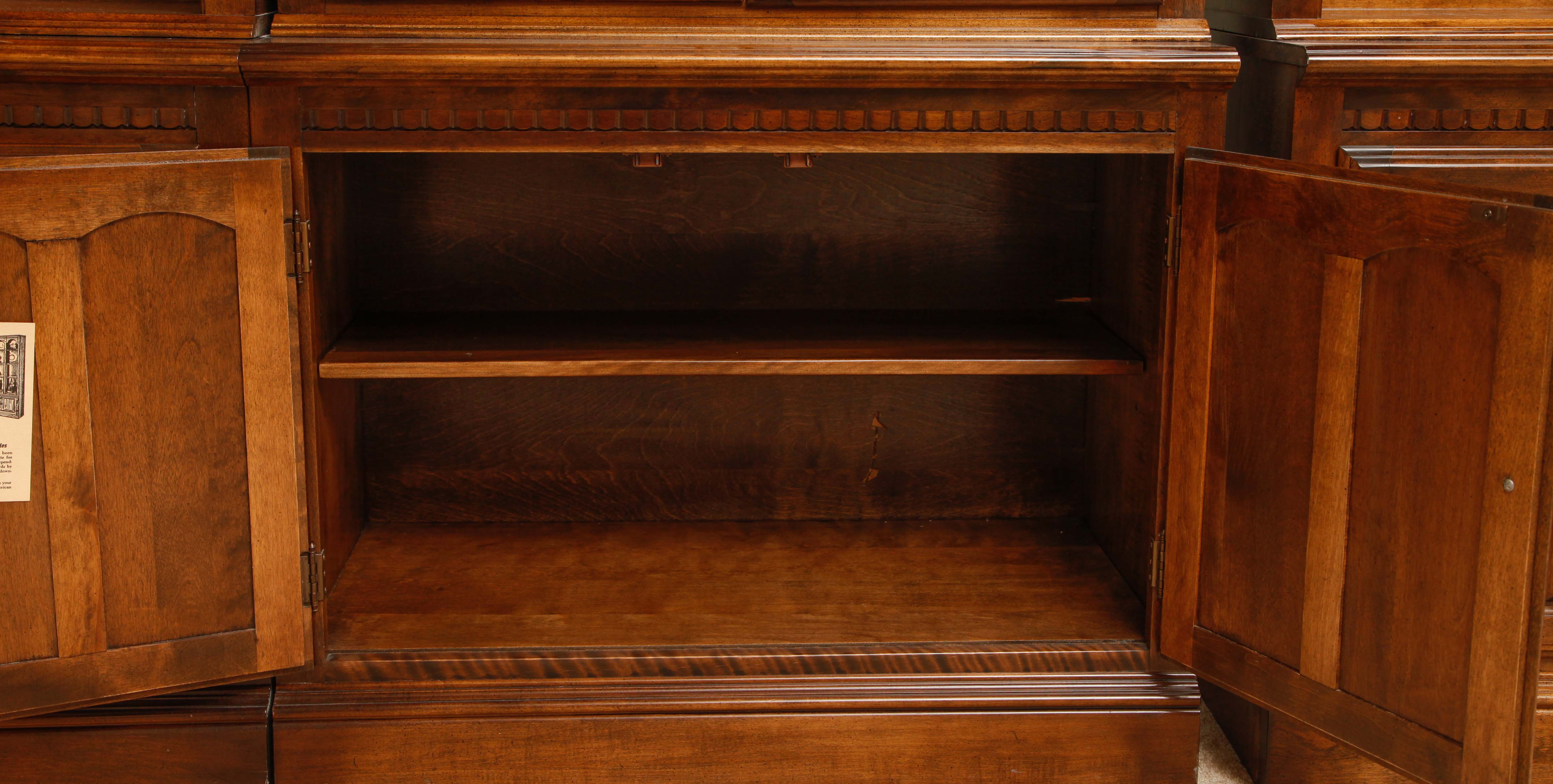 Mahogany Hue Display Cabinets by Ethan Allen