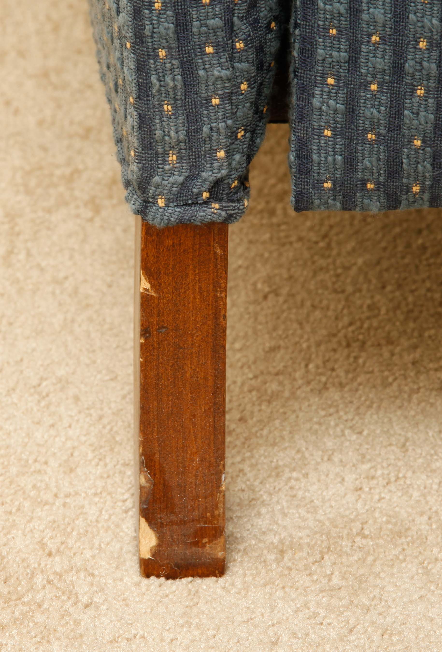 Blue Upholstered Ethan Allen Recliner