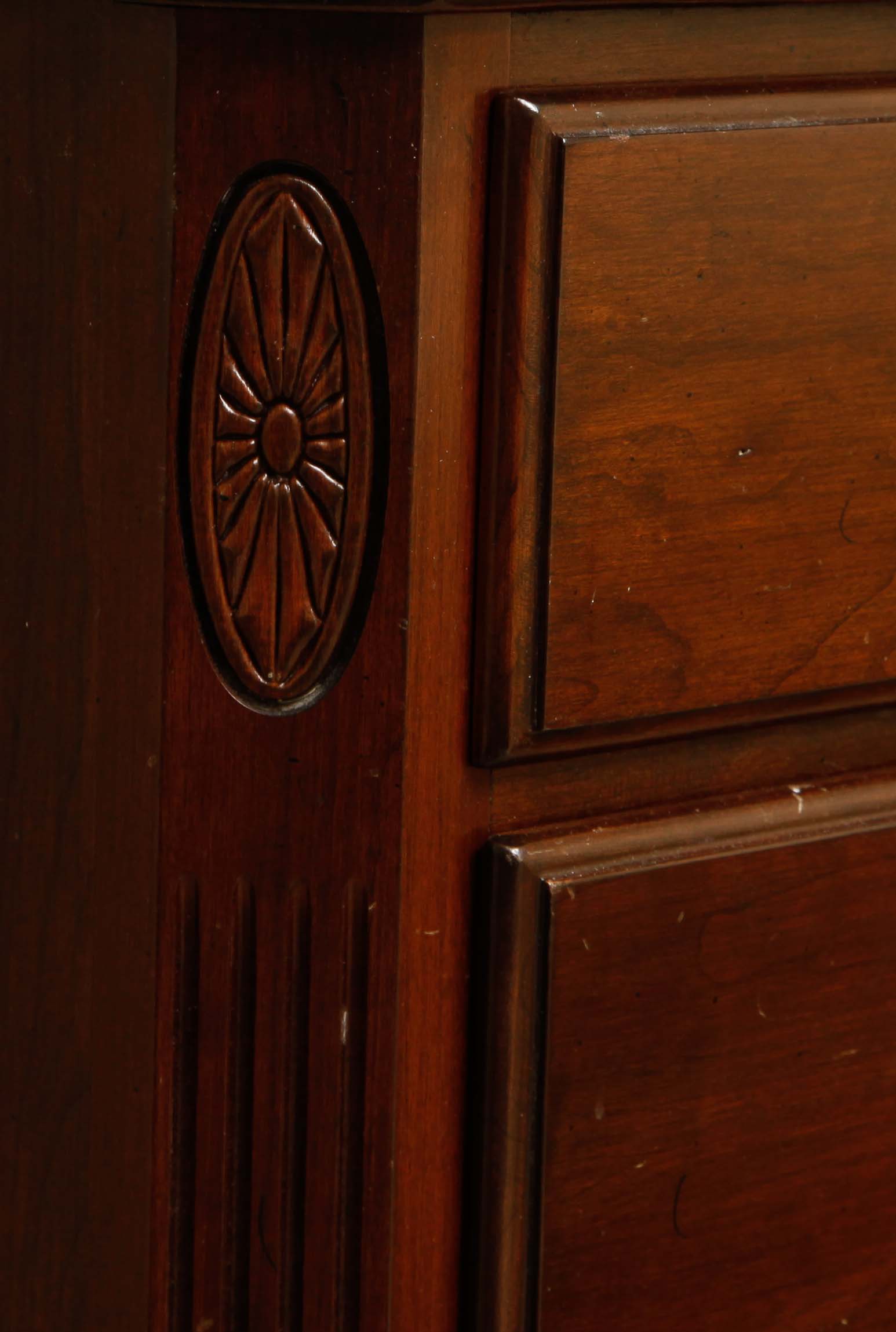 Ethan Allen Dark Wood Horizontal Dresser