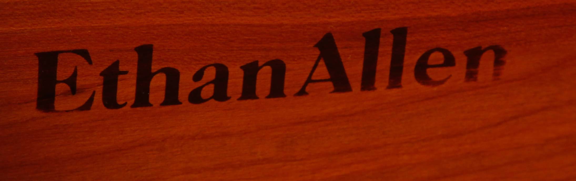 Ethan Allen Dark Wood Horizontal Dresser