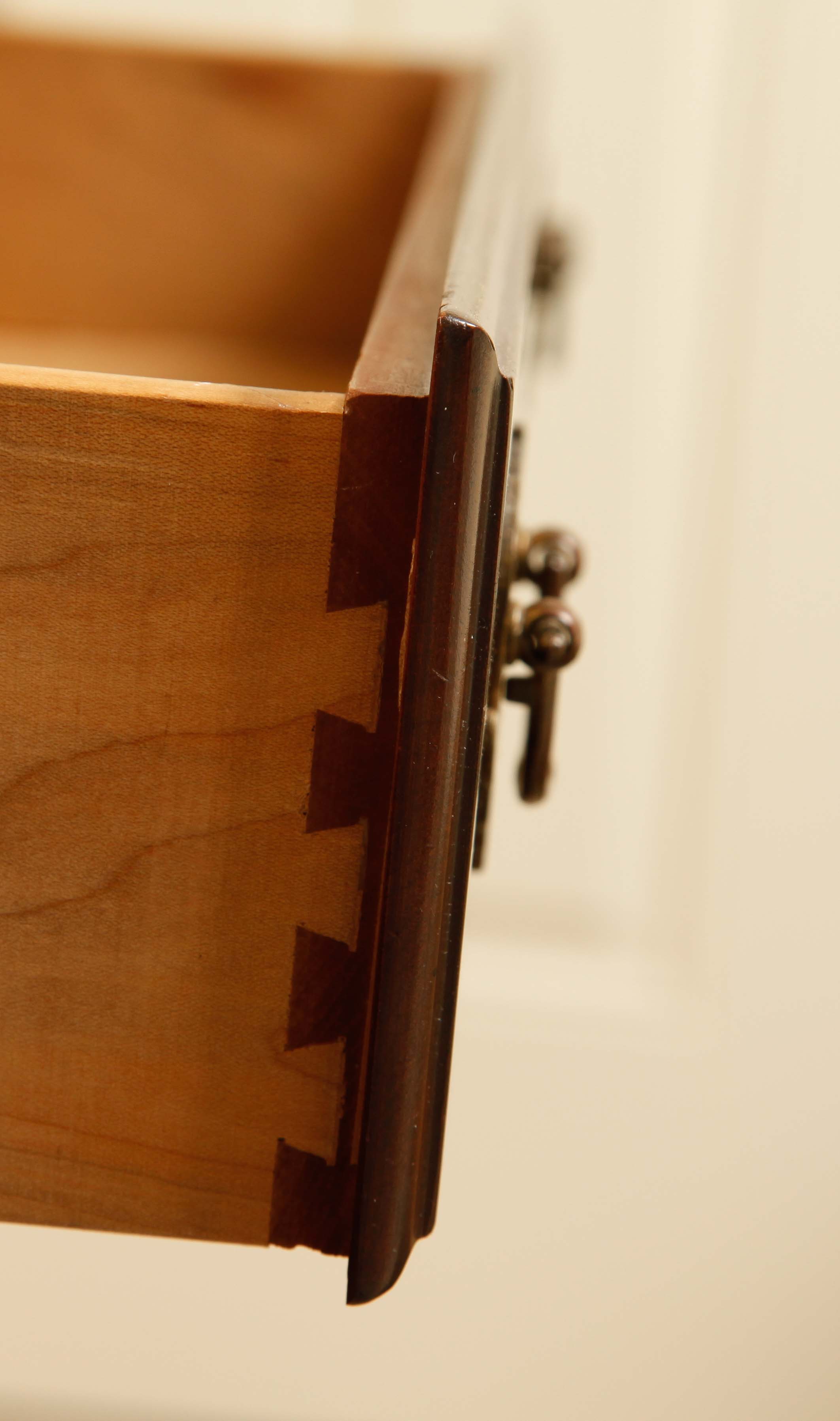 Ethan Allen Dark Wood Horizontal Dresser