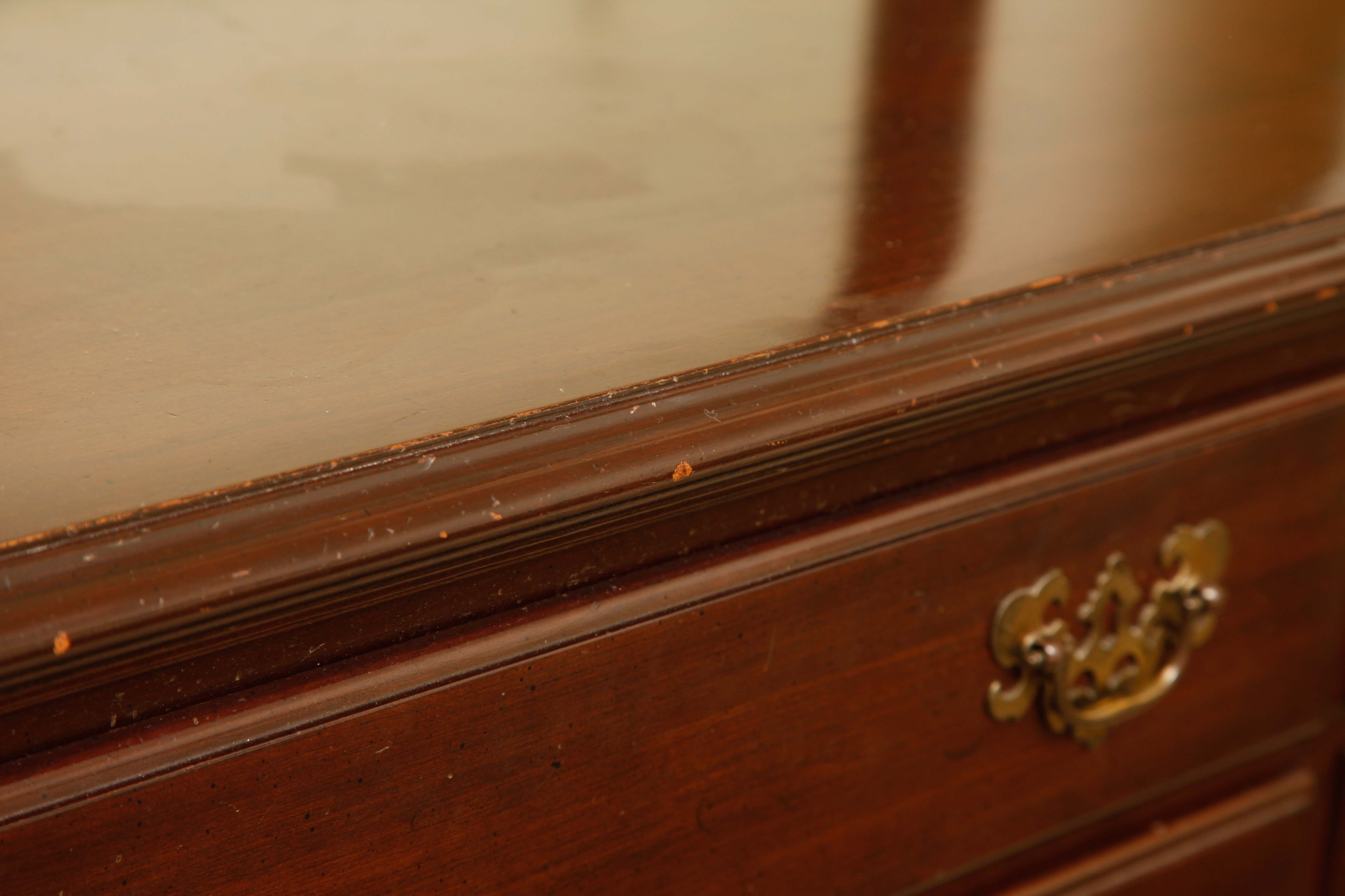 Ethan Allen Dark Wood Horizontal Dresser