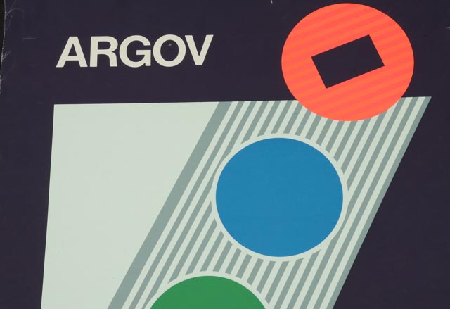 Michael Argov Original Vintage Serigraph Exhibition Poster