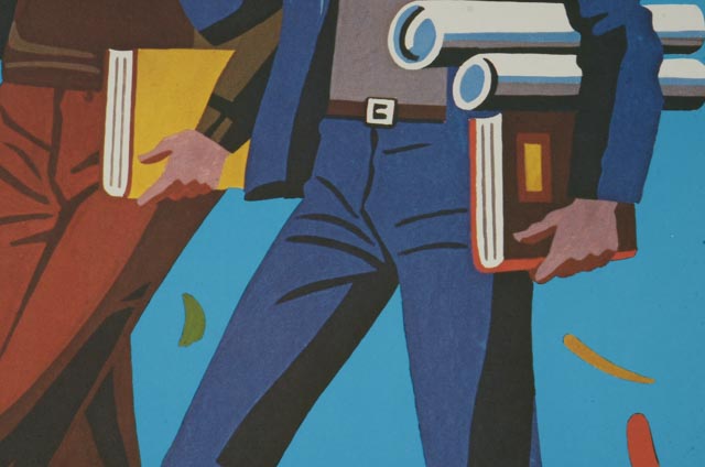 Three Offset Lithograph Russian Back to School Posters