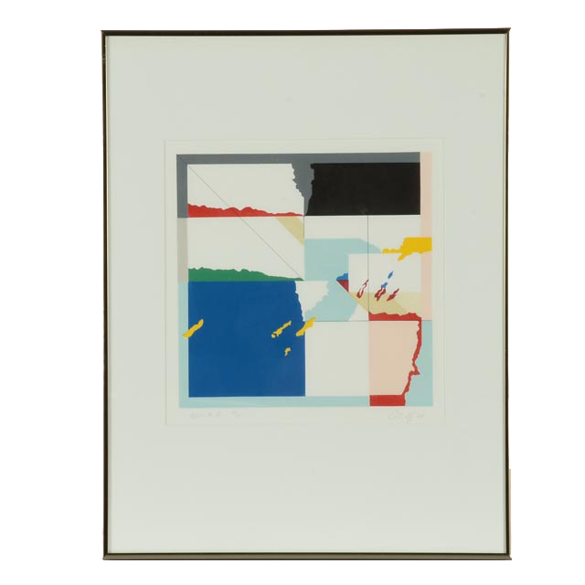 Signed and Numbered Limited Edition Serigraph "Square #8"