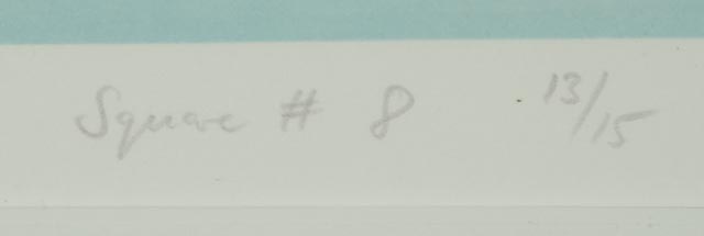 Signed and Numbered Limited Edition Serigraph "Square #8"