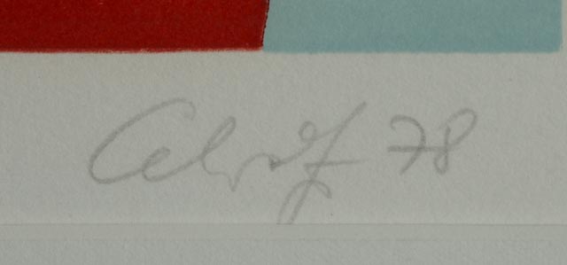 Signed and Numbered Limited Edition Serigraph "Square #8"