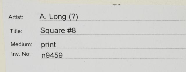 Signed and Numbered Limited Edition Serigraph "Square #8"