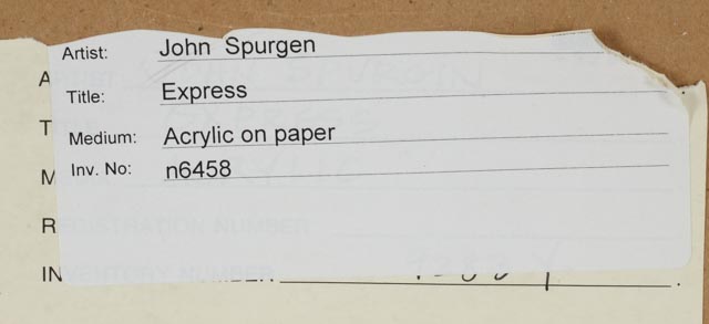 John Spurgen Original Mixed Media Painting "Express"