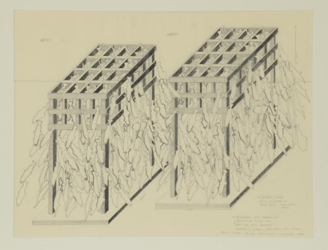 Petah Coyne Original Vintage Graphite Drawing "Megrim"