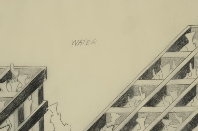 Petah Coyne Original Vintage Graphite Drawing "Megrim"