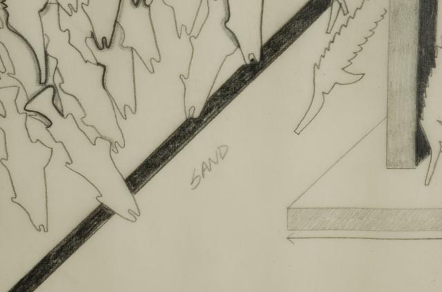 Petah Coyne Original Vintage Graphite Drawing "Megrim"