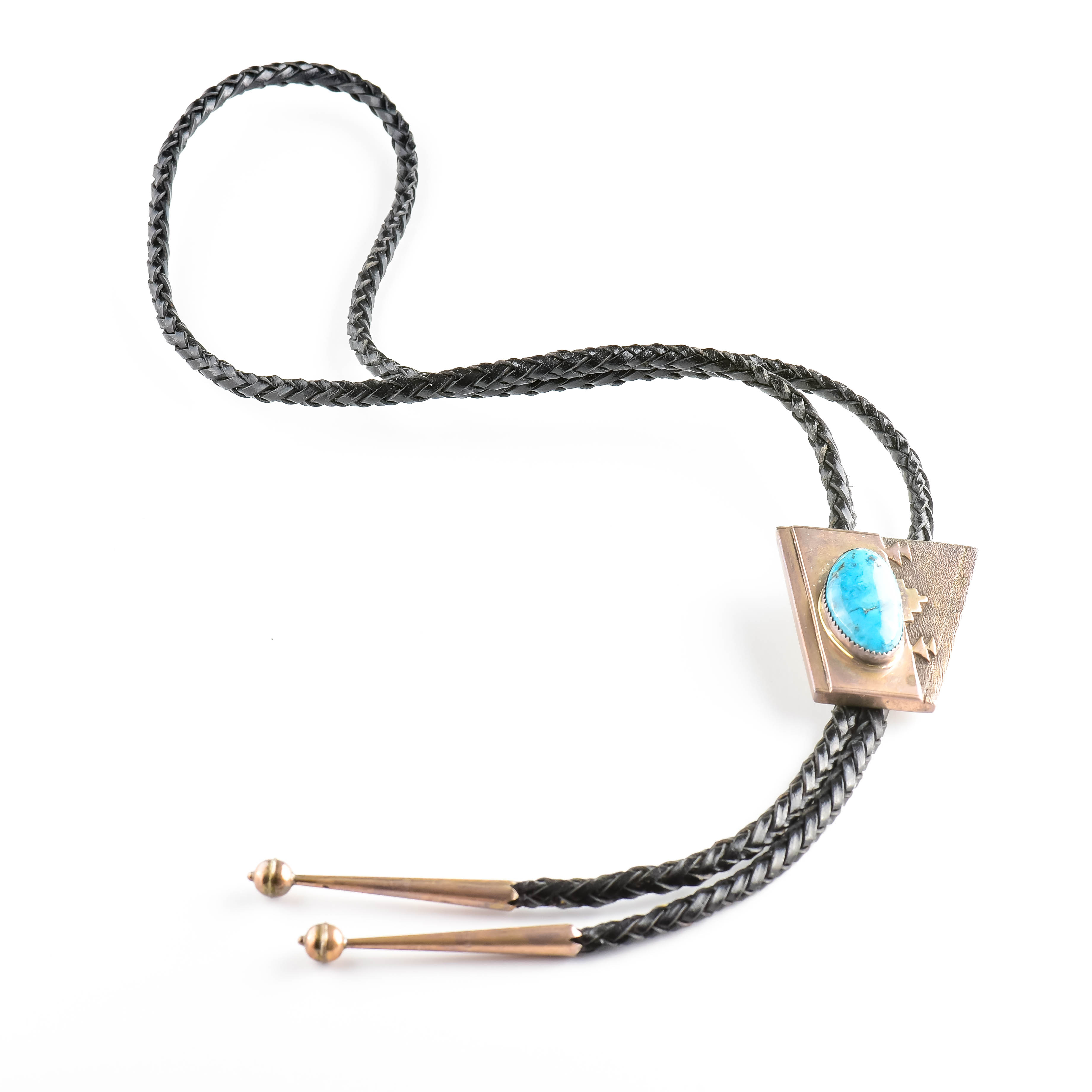 Bolo Tie with Sterling and Turquoise Slide