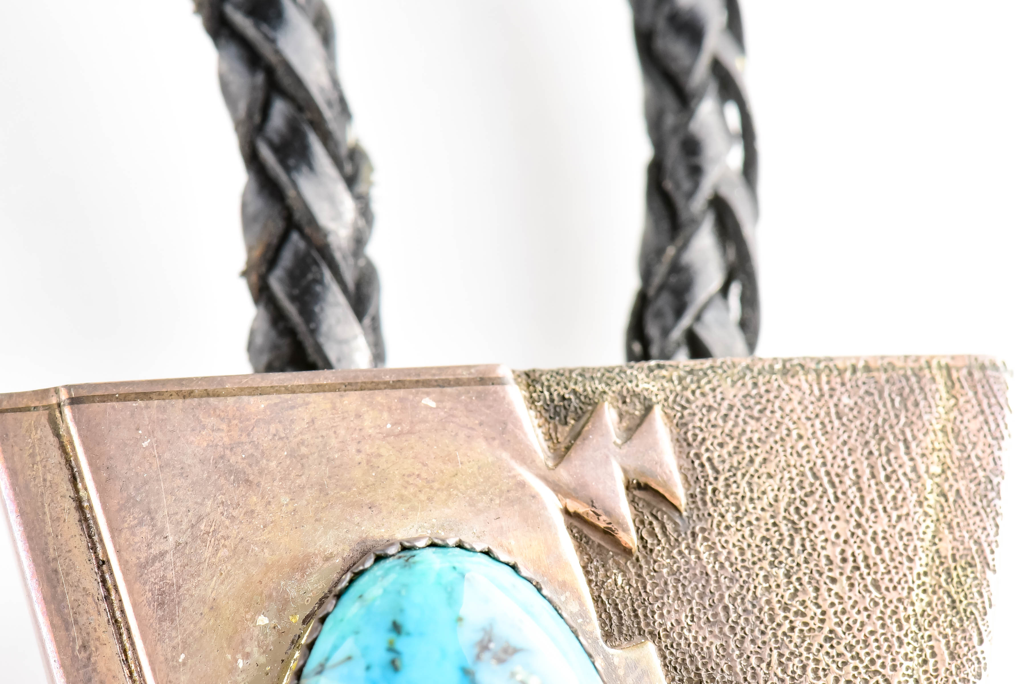 Bolo Tie with Sterling and Turquoise Slide