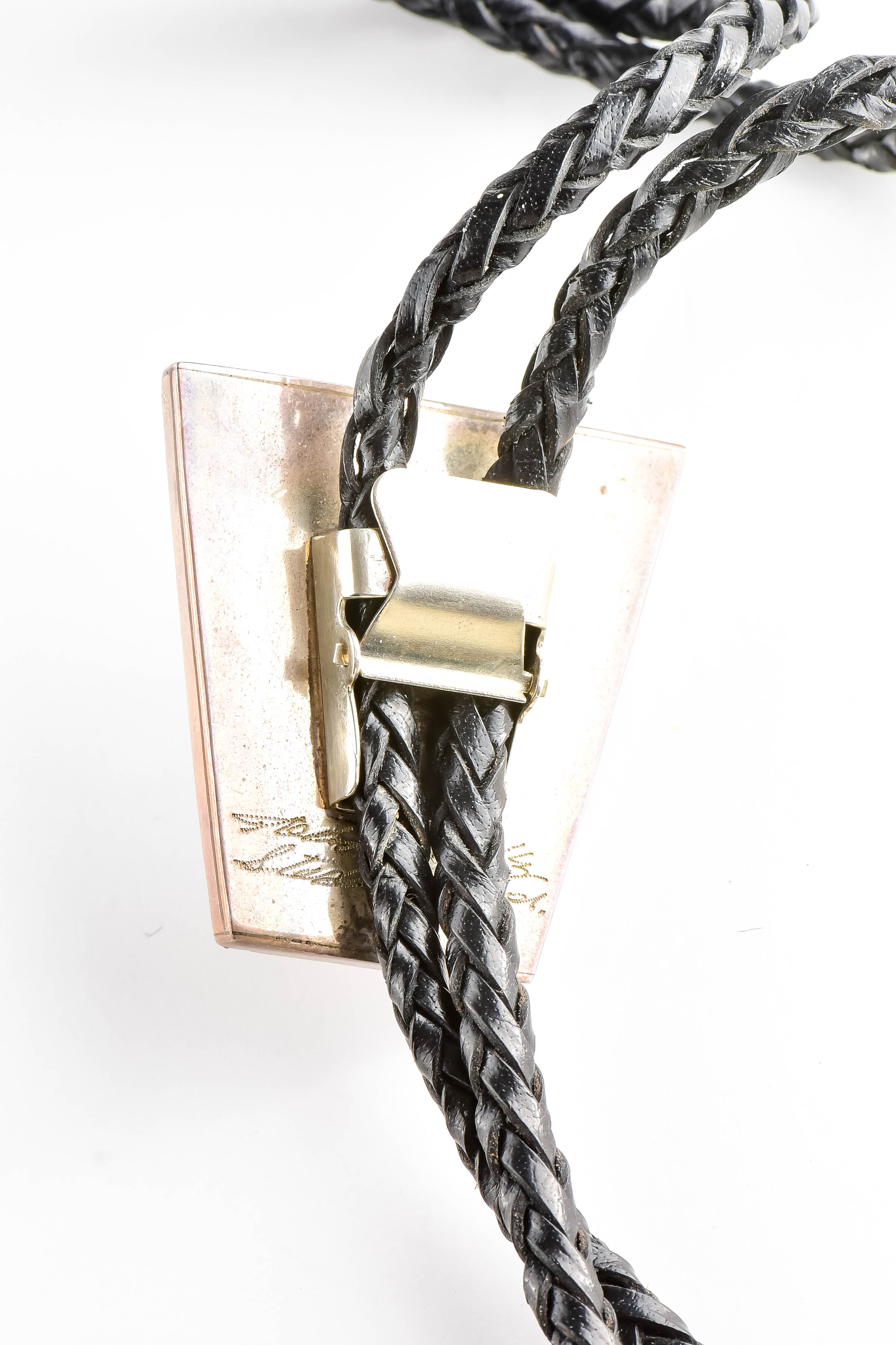 Bolo Tie with Sterling and Turquoise Slide