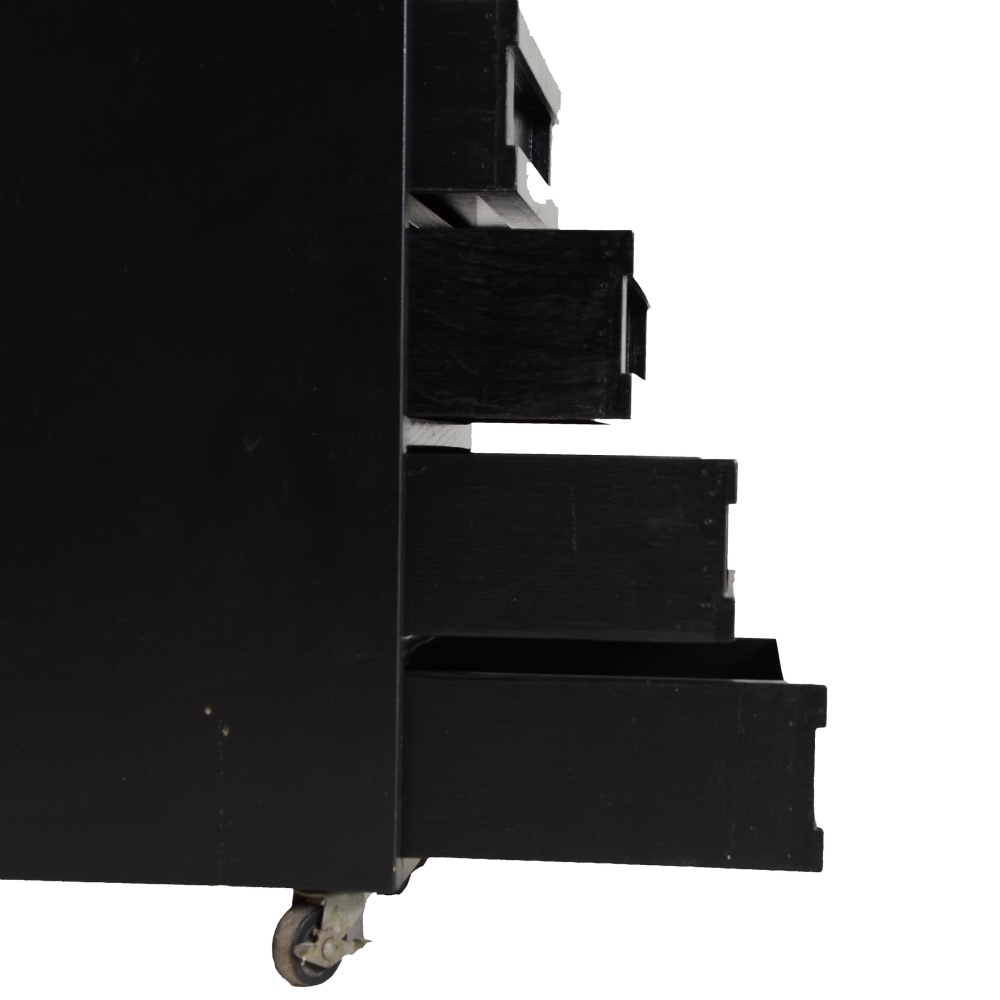 Handcrafted Black Art Cart