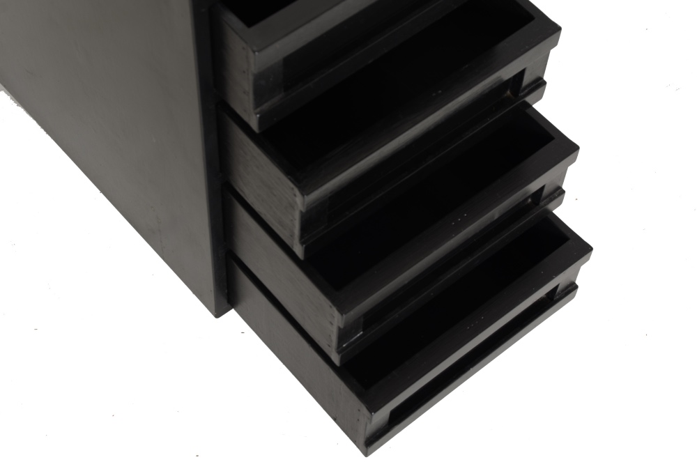 Handcrafted Black Art Cart